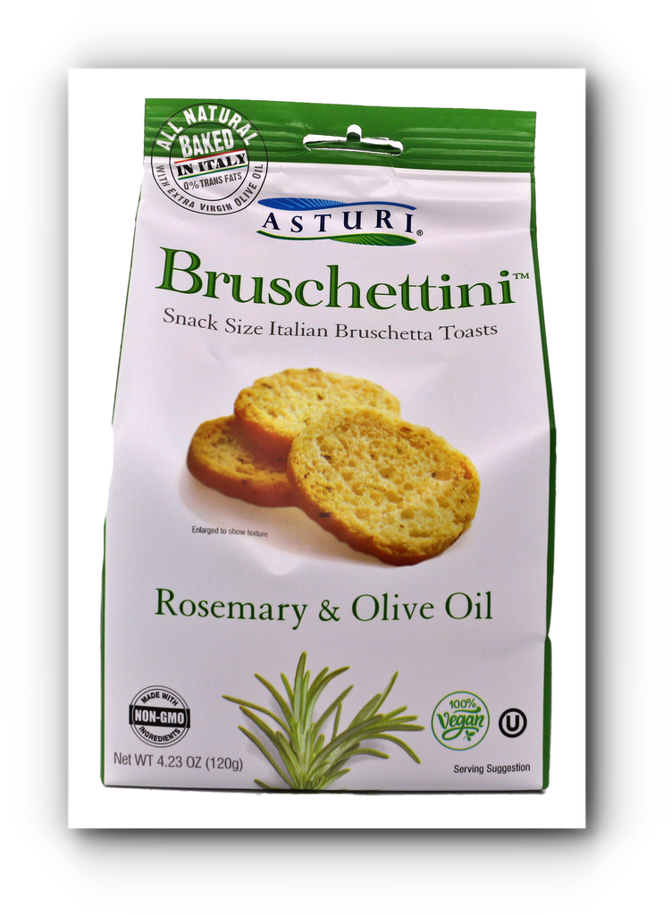 Asturi Rosemary & Olive Oil Bruschettini 4.23 oz  - My Essentials Club