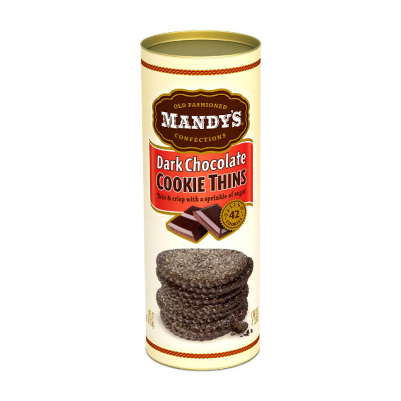Mandy's Dark Chocolate Cookies Thins 4.6 oz  - My Essentials Club