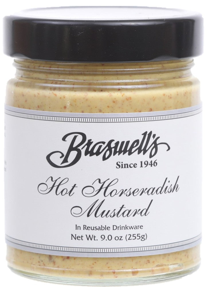 Braswell's Hot Horseradish Mustard 9oz  - Each- My Essentials Club