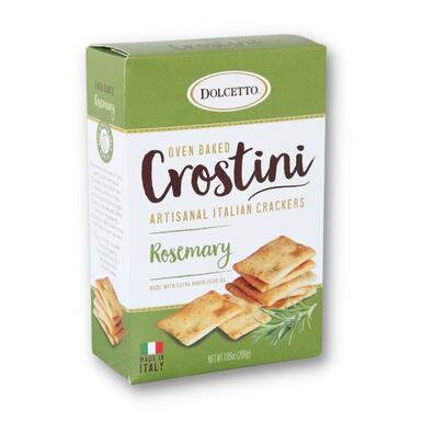 Dolcetto Crostini Crackers Rosemary 7.05 oz  - Pack of 3- My Essentials Club