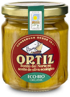 Ortiz White Tuna in Organic Extra Virgin Olive Oil Glass Jar 6.7 oz  - Each- My Essentials Club
