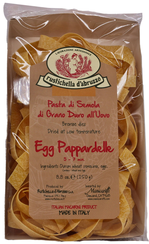 Rustichella d'Abruzzo Pappardelle Egg Pasta 8.8oz  - Each- My Essentials Club