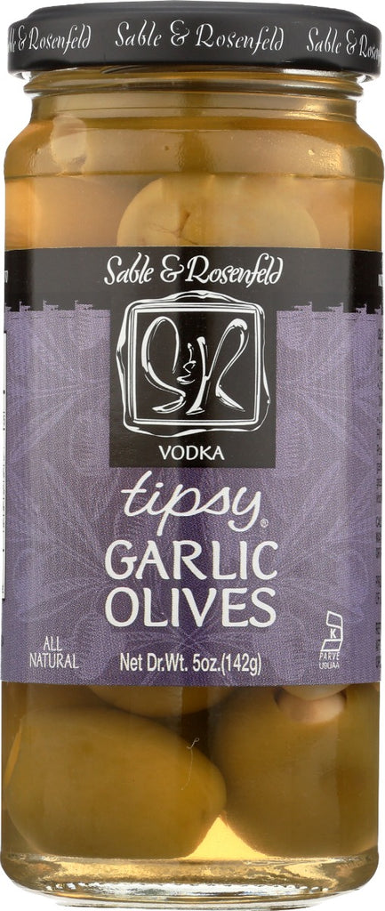 Sable & Rosenfeld All Natural Tipsy Vodka Garlic Olives 5 oz - 2-pack - My Essentials Club